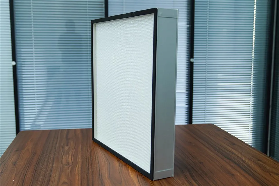 Филтер за ваздушни филтар високог ефикасности произвођача са металним мрежама отпорно на топлотно-отпорно на топлотно место Х14 Неограничена ФФУ Филтер високог ефикасности